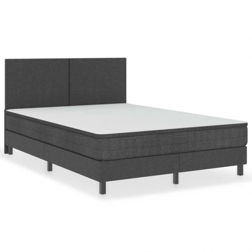 vidaXL Cabeceira de cama 140×200 cm tecido cinzento-escuro