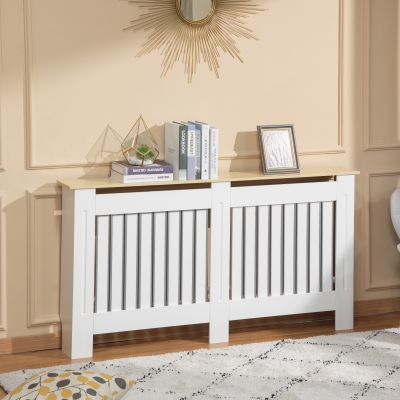 Cobertura Radiador 152X19X83Cm Cobertura Radiador De Mdf E Melamina Com Dispositivo Anti-Rolamento Desenho Moderno Par