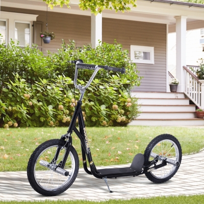 Trotinete Para Crianças Acima De 5 Anos Scooter De 2 Rodas Grandes Insufláveis De 16 Polegadas Com Freios E Guidão