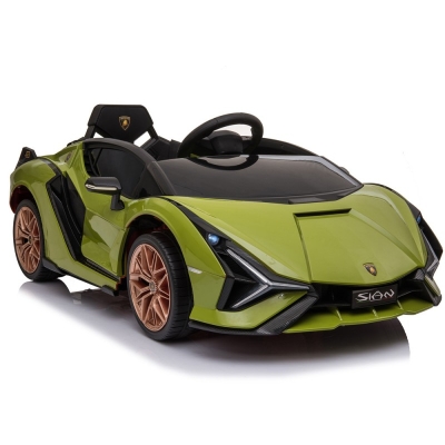 Carro elétrico infantil Lamborghini Sian, rodas de borracha