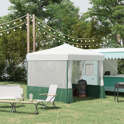 Tenda Dobrável 2 7X2 7Cm Tenda De Jardim Com Proteção Uv30 Altura Ajustável Em 3 Níveis 2 Janelas E Bolsa De Tr