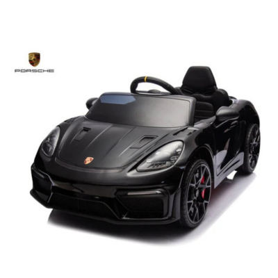 Carro electrico criança Porsche Spyder RS Preto banco couro